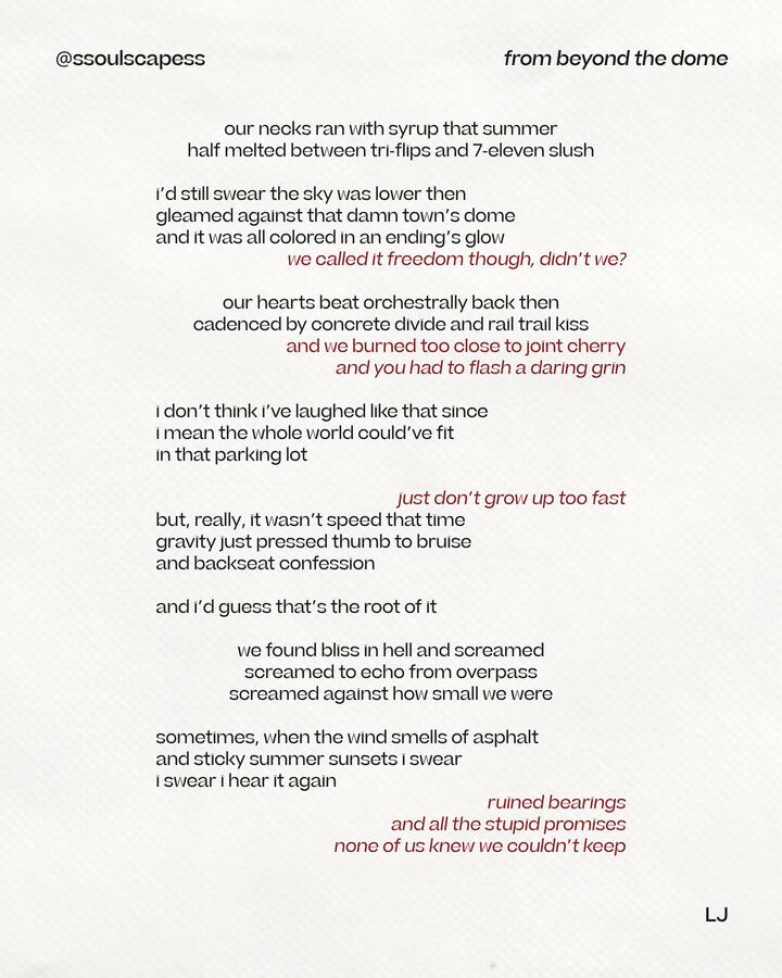 from beyond the dome