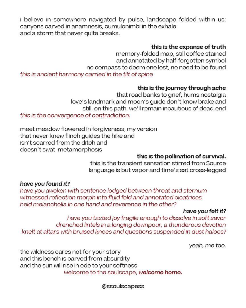 canyons carved in anamnesis - Poem by LJ Moon via soulscapes Poem by LJ Moon via soulscapes: canyons carved in anamnesis from Edition No.02: My Heart Hurts