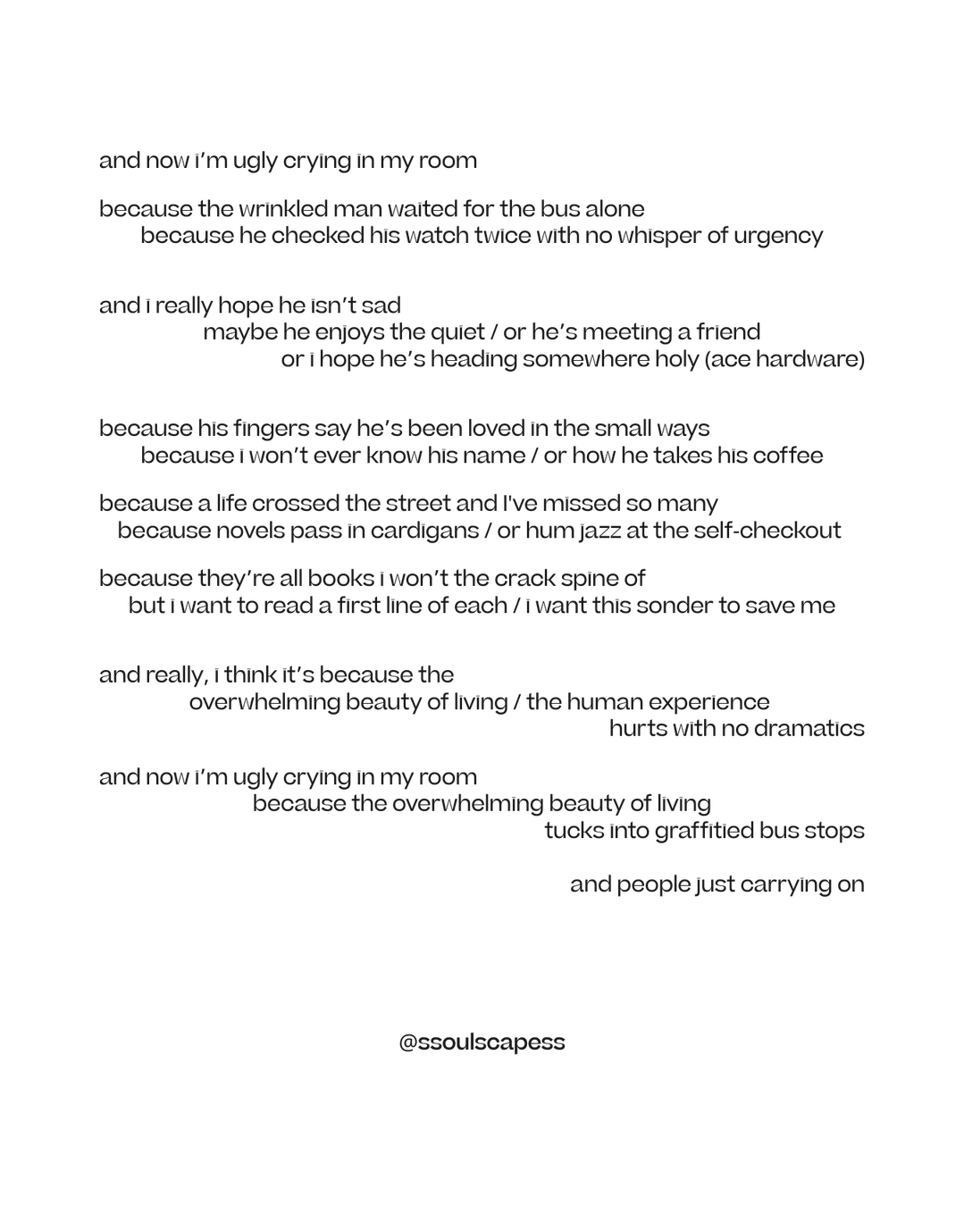 sonder - Poem by LJ Moon via soulscapes Poem by LJ Moon via soulscapes: sonder